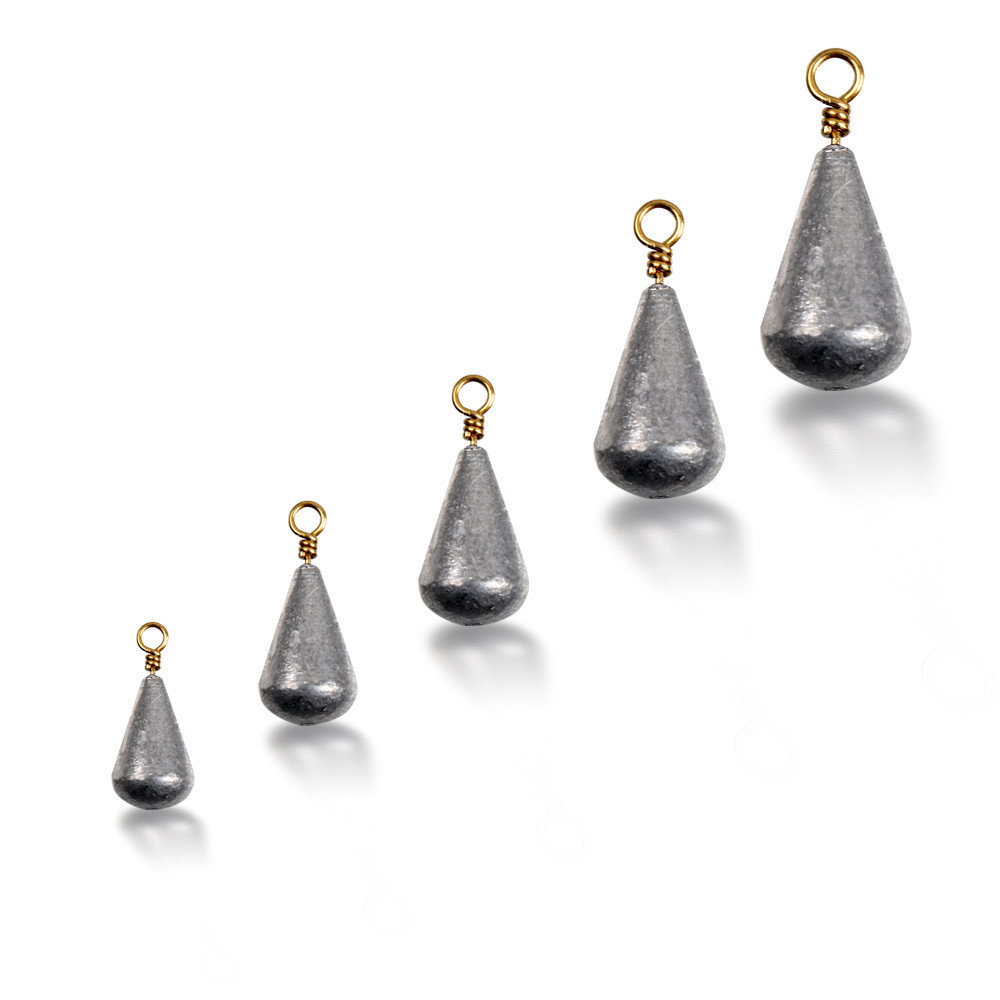 22pcs Boxxed Fishing Drop Shot Weights Lead Fishing Sinkers Bass ...