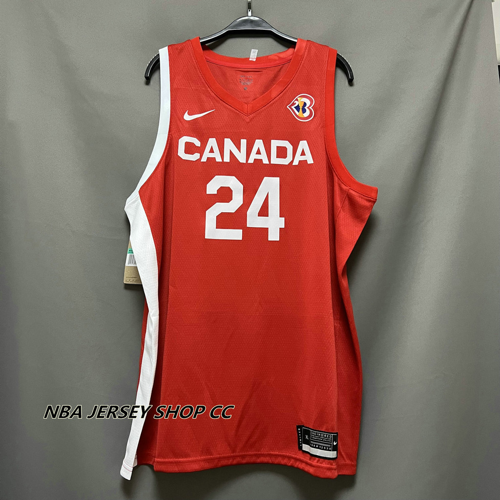 Men's 2023 Fiba Basketball World Cup Canada Team 24 Dillon Brooks