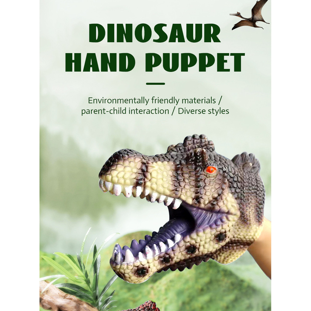 COD Tyrannosaurus Rex Hand Puppet Simulated Dinosaur Soft Plastic Hand ...