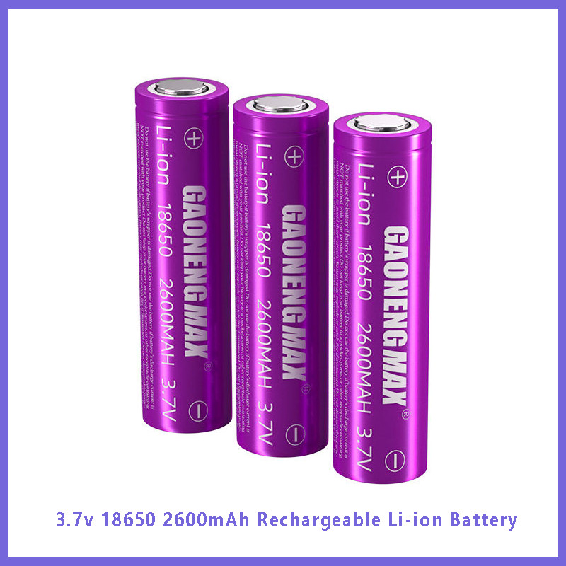 gaonengmax 3.7V 18650 2600mAh rechargeable lithium battery suitable for ...