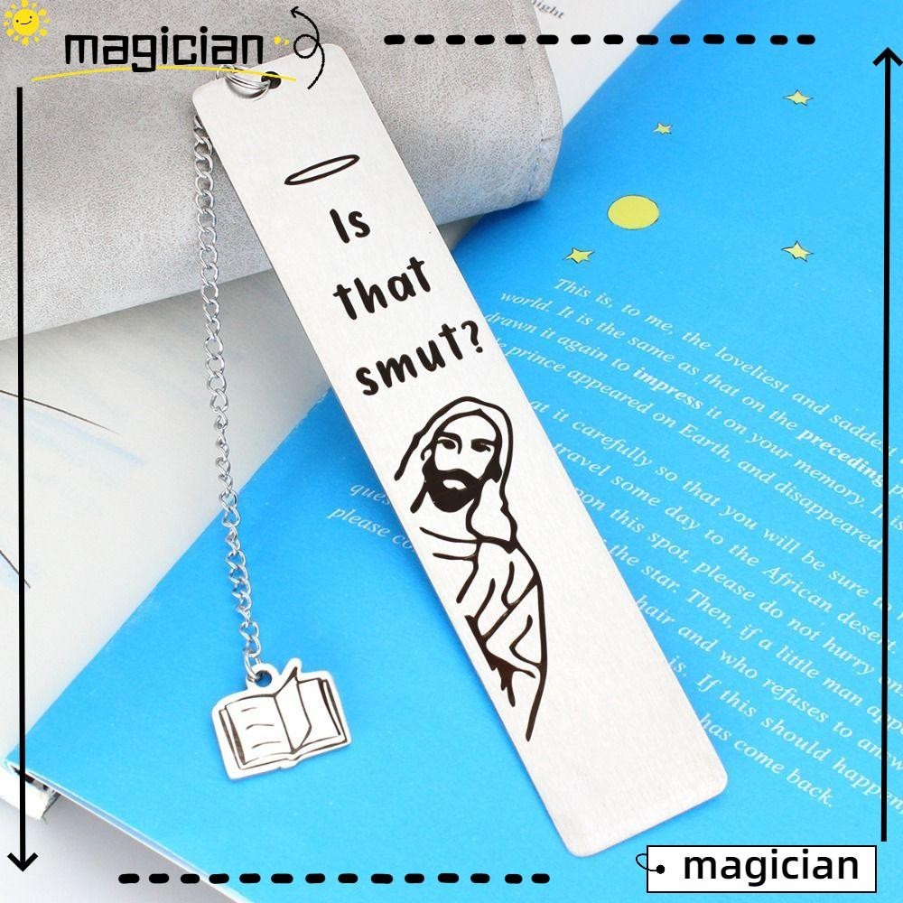 Mag Engraved Bookmark Stainless Steel Engraved Peeking Jesus Book Marker Funny Reader T