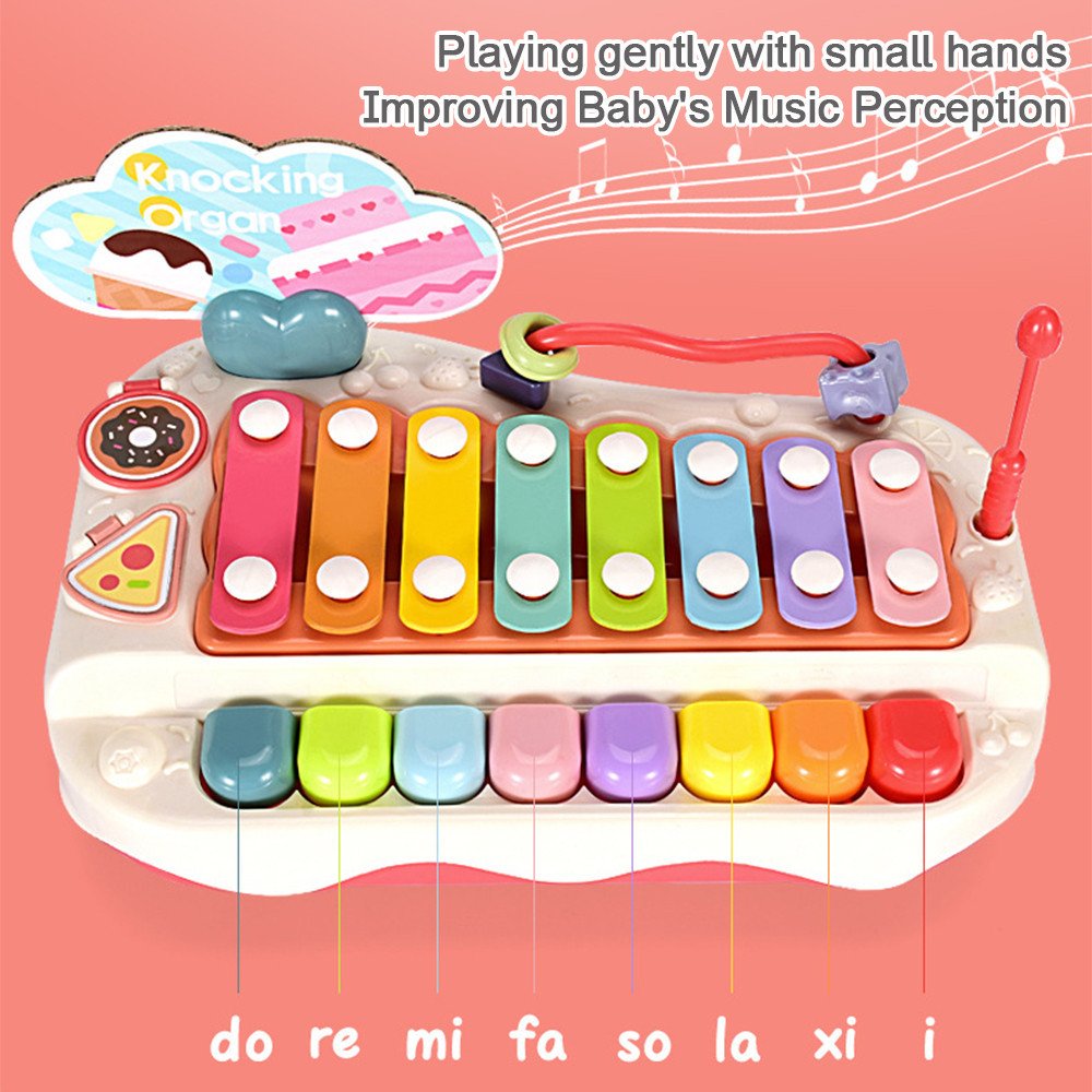 Baby Puzzle Eight Tone Player Playing The Piano 2-in-1Baby Piano ...