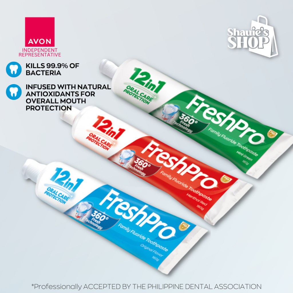 AVON Fresh Pro Family Fluoride Toothpastes 160 g Unveil Shopee Philippines