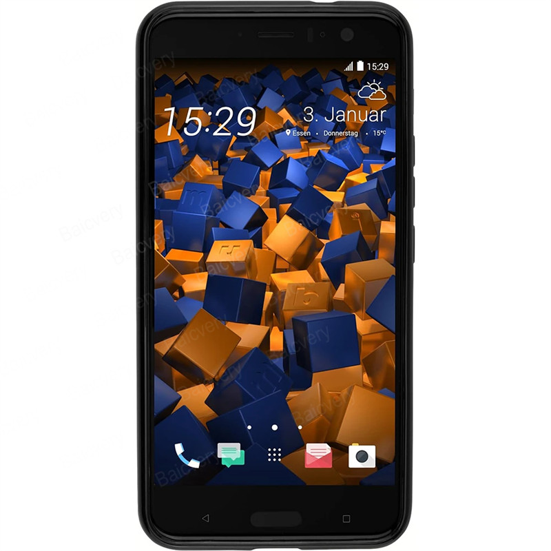 Custodia Per HTC U11 Plus In Silicone TPU Trasparente Morbida Con Stilo - Cover Antiurto E Antigraffio, Colore Albero 2 - 2