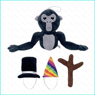 star3 Gorilla Tag Monke Plush Dolls Colorful Party Hat and Top Hat ...