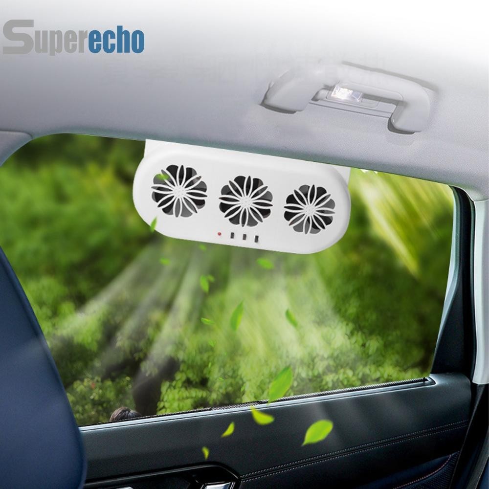 Solar Auto Air Vent Cooling System 3 Fans Car Ventilator Car SUV Cool