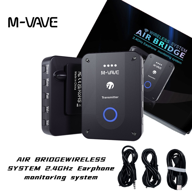 Wireless In-Ear Monitor System – 2.4G Stereo/Mono, Low Latency, Auto-Pairing, Up To 6 Receivers
