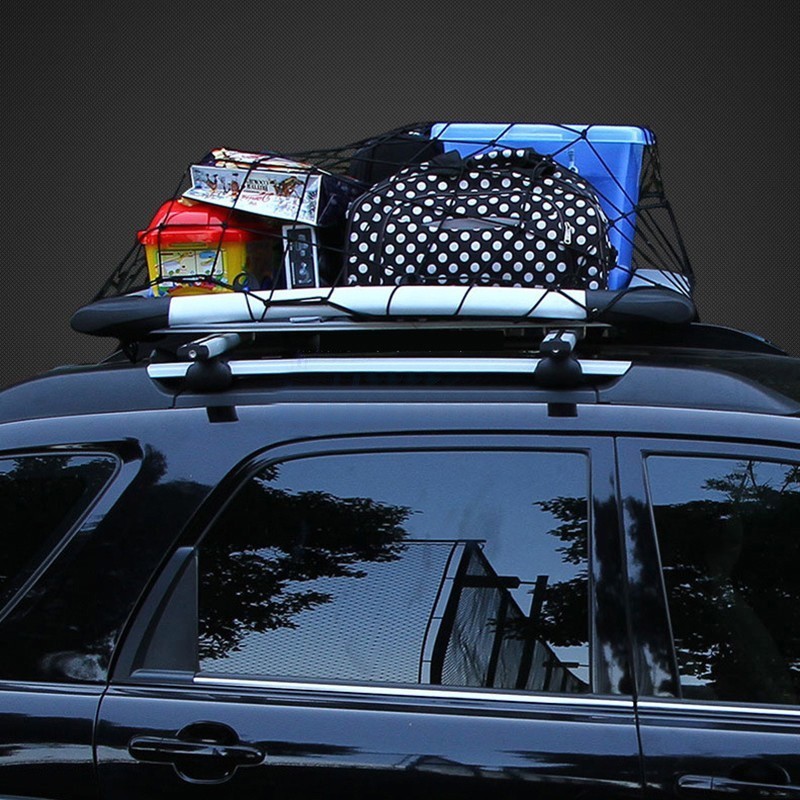 Beruth Cargo Net Stretchable With 2pcs Car Cup Coaster