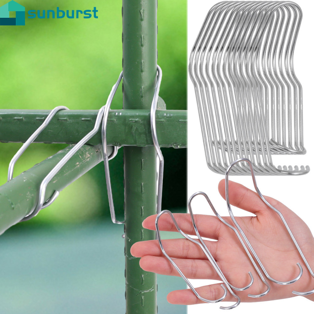 10Pcs Flowers Frame Fastener - Vine Fastener Fixing Buckle - Stainless ...