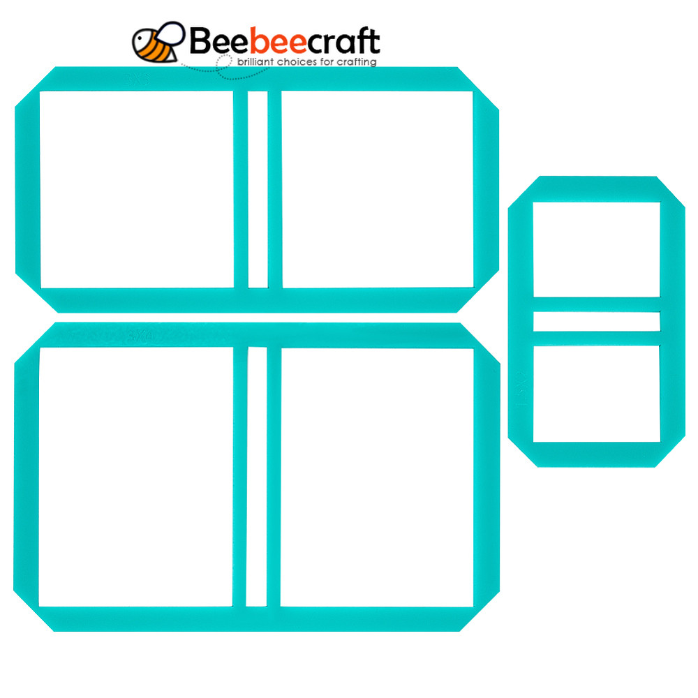 1Box 1 Set 3 Sizes Acrylic Sticky Notes Bookbinding Guide Template Mini ...