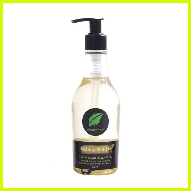 ♞zenutrients Ginsengandgreentea Special Blend Massage Oil 250ml Shopee Philippines 9471