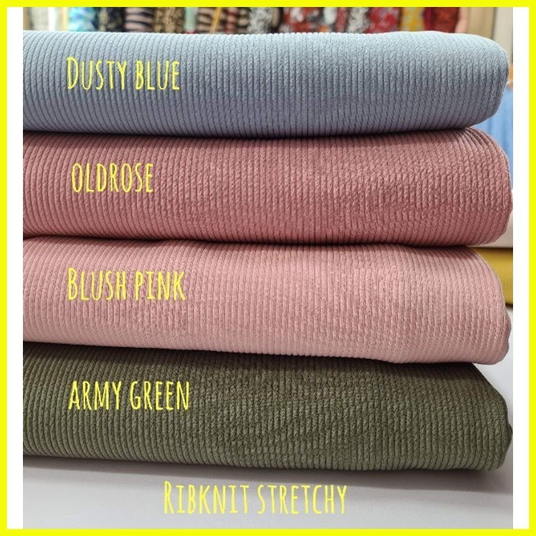 RIB KNIT FABRIC 60" WIDTH | Shopee Philippines