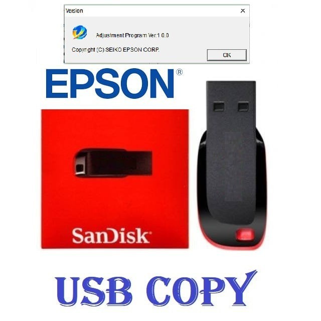 Epson L130 L220 L310 L360 L365 Adjustment Program Resetter Tool (USB