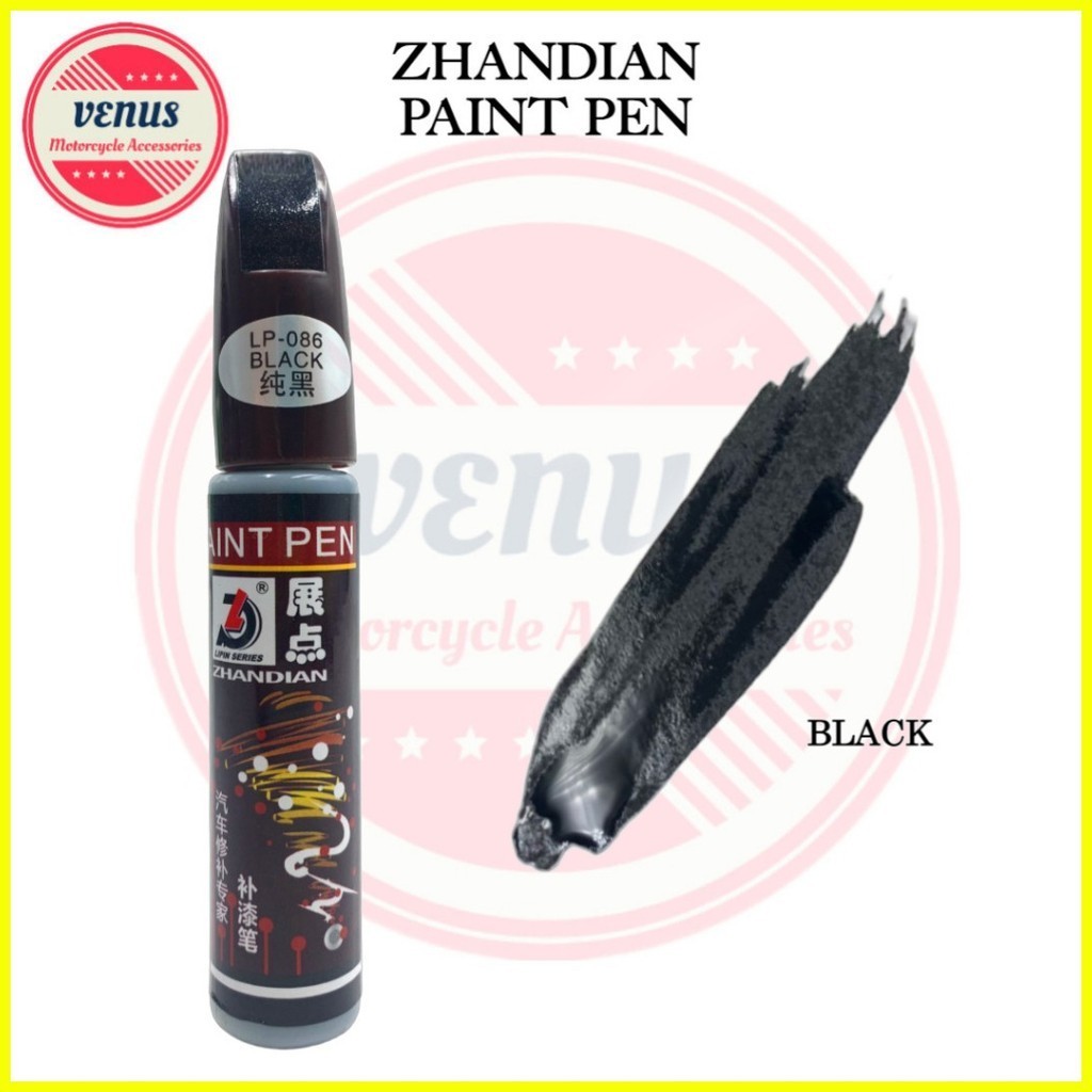 ♞Venus Motorcycle Zhandian Car Coat Paint Pen Scratch Repair pen 12ml Shopee Philippines
