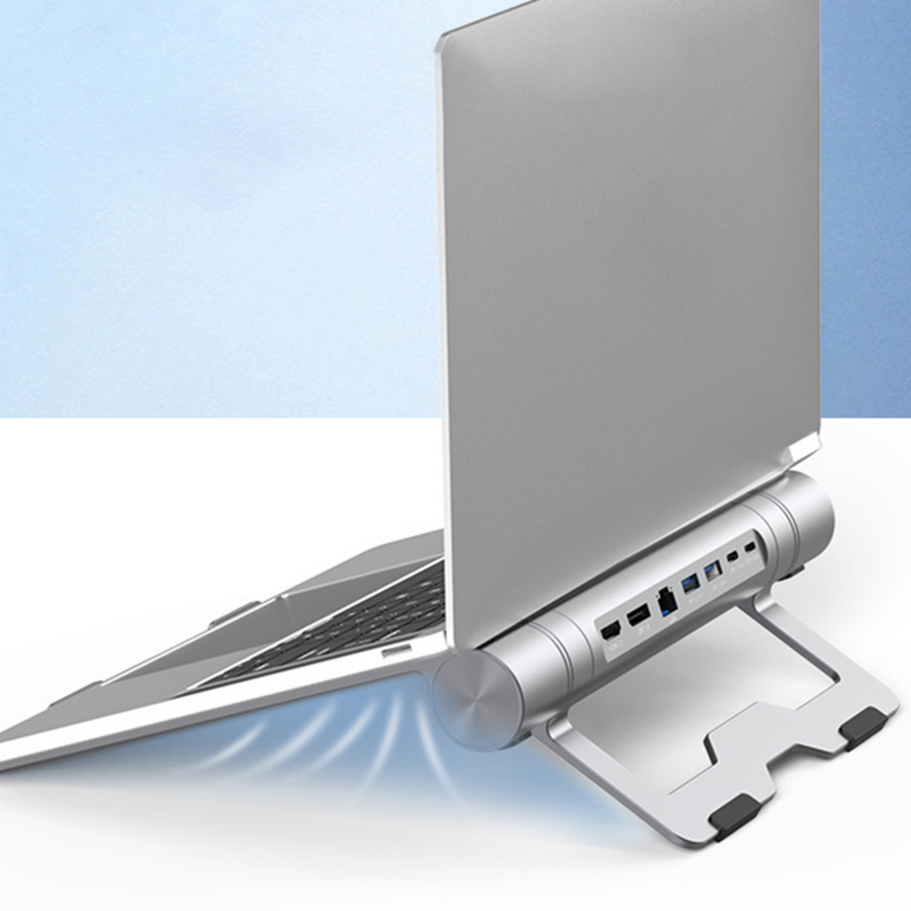 Fast Transfer Laptop Stand Pd 100w Docking Station Aluminum Alloy Type