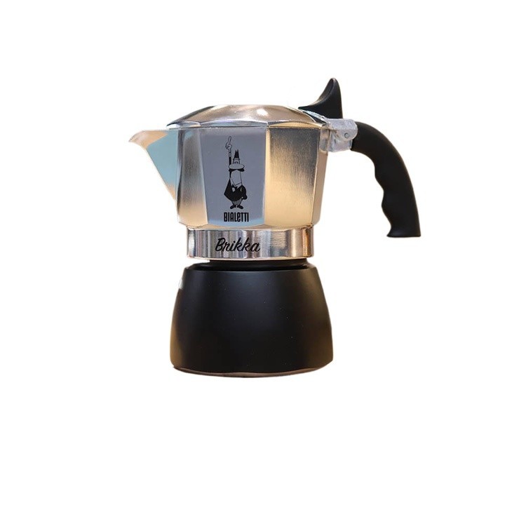 ۩Bialetti brikka Moka pot double valve high pressure espresso coffee pot hand brewed Italian