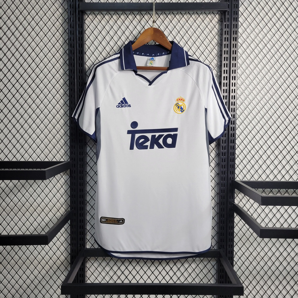 00-01 Retro Soccer Jersey RMA Home Roberto Carlos Classic Shirt 2011 ...