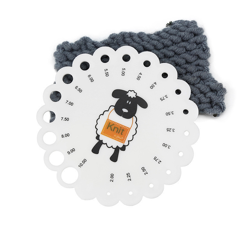 Multi functional needle measuring device small sheep crochet measuring ...