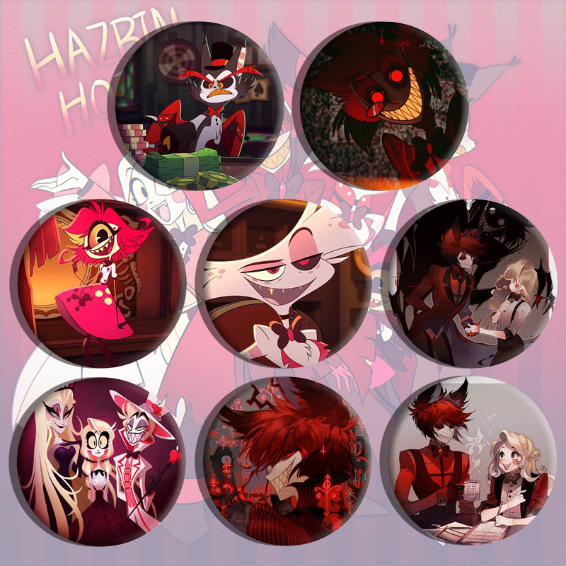 Hazbin Hotel Acryl-Ständer – 16 Cm, Mit Charlie Morningstar/Alastor/Angel Dust | Doppelseitiger Desktop-Ständer