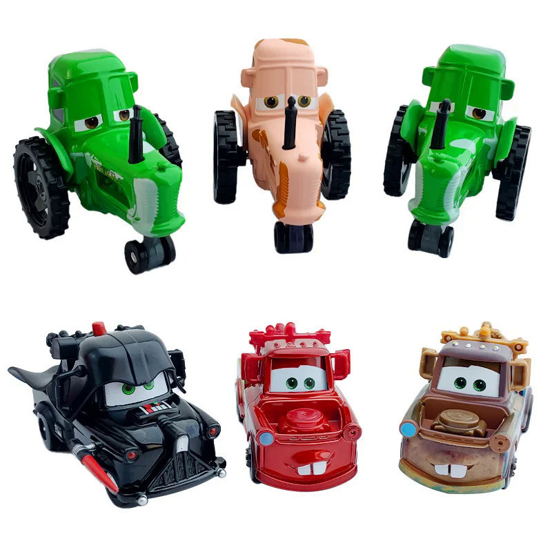 Disney Pixar Cars 2 3 Lightning McQueen Mater green tractor racers Car ...