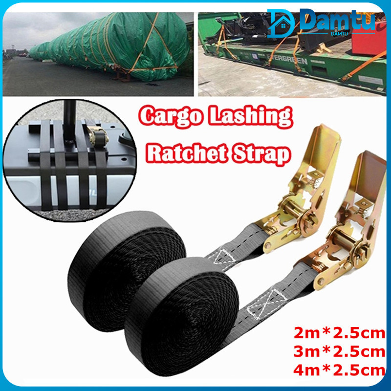 Cargo Strap Heavy Duty Lashing Ratchet Strap Tie-Down Ratchet Belt ...