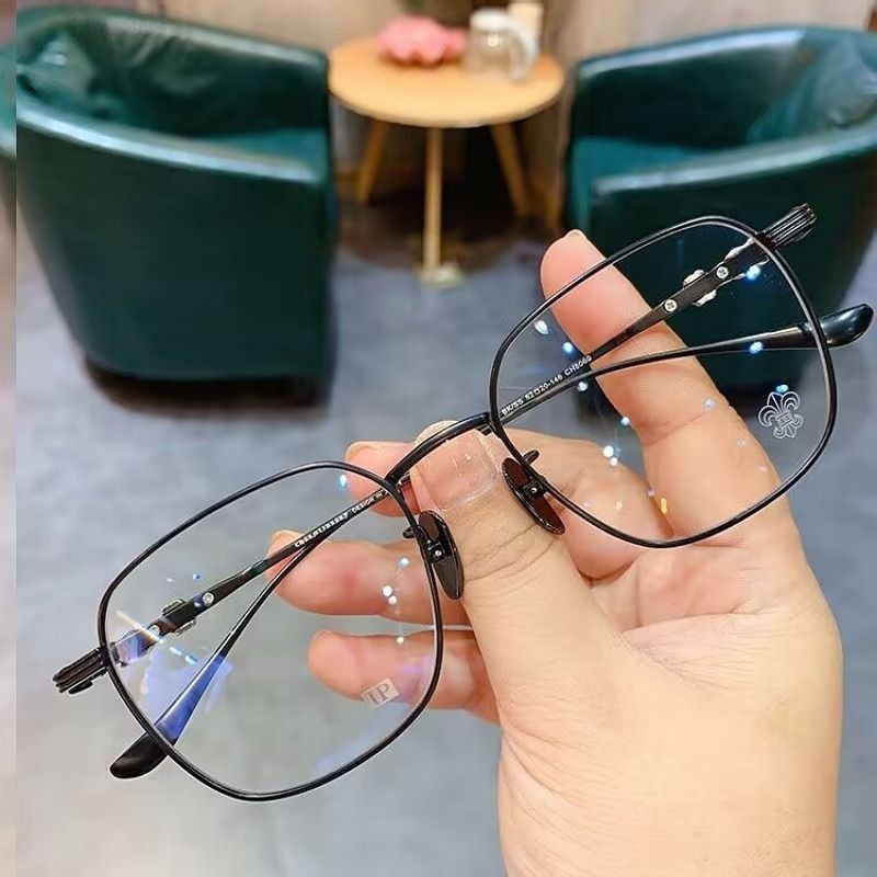 Fashion Myopia Graded Eyeglasses With Grade 100 150 200 250 300 350 400 Anti Blue Light Lens 7694