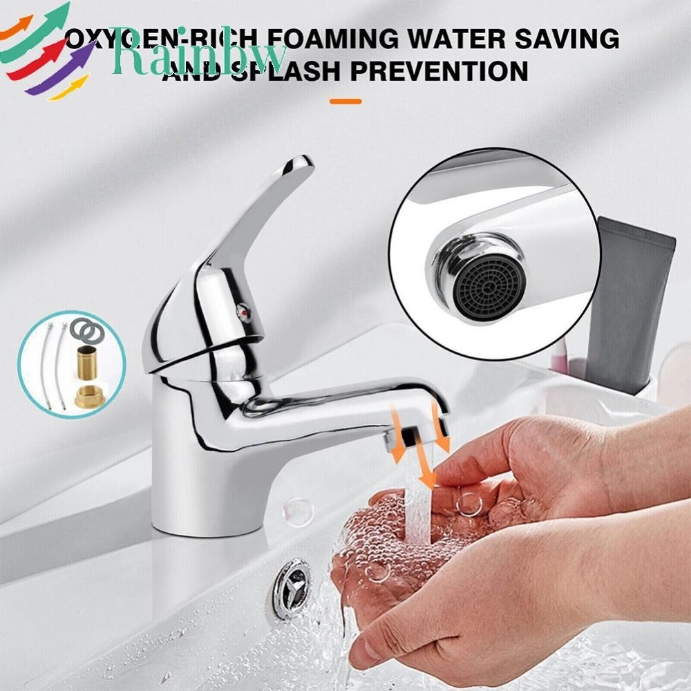 Contemporary Bathroom Tap Chrome Mono Lever Basin Mixer Flow Rate 4 99