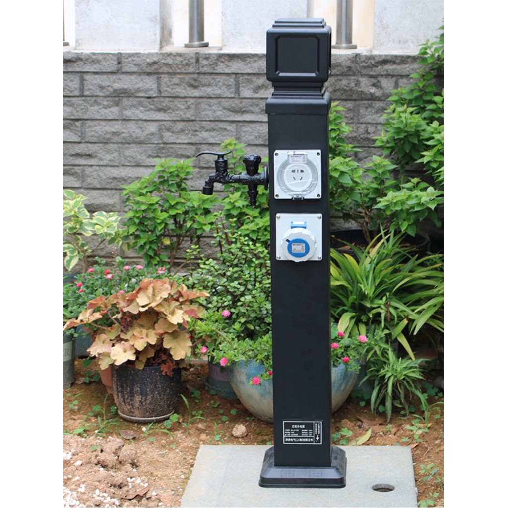 Outdoor Garden Metal Shell Waterproof Ground Plug for Villa Lawn Garden ...