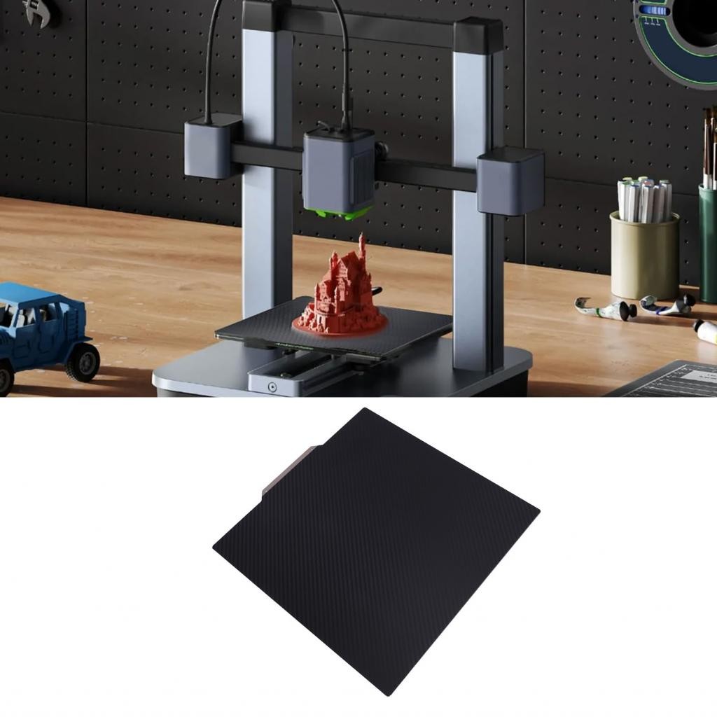 Flexible Build Plate PEI/PET Kohlefaser - Doppelseitig 250x250mm Für QIDI Q1 Pro
