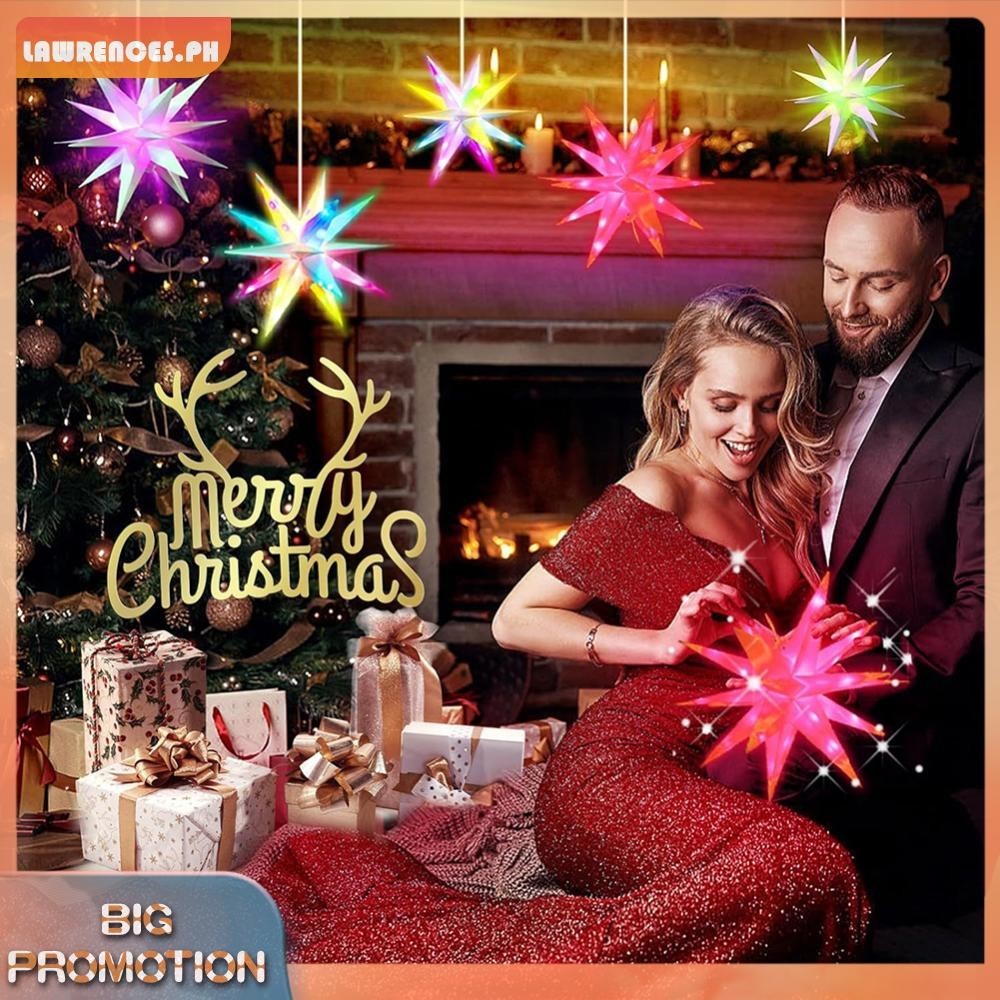 LED Christmas Star Tree Topper APP Remote Control Color Changing