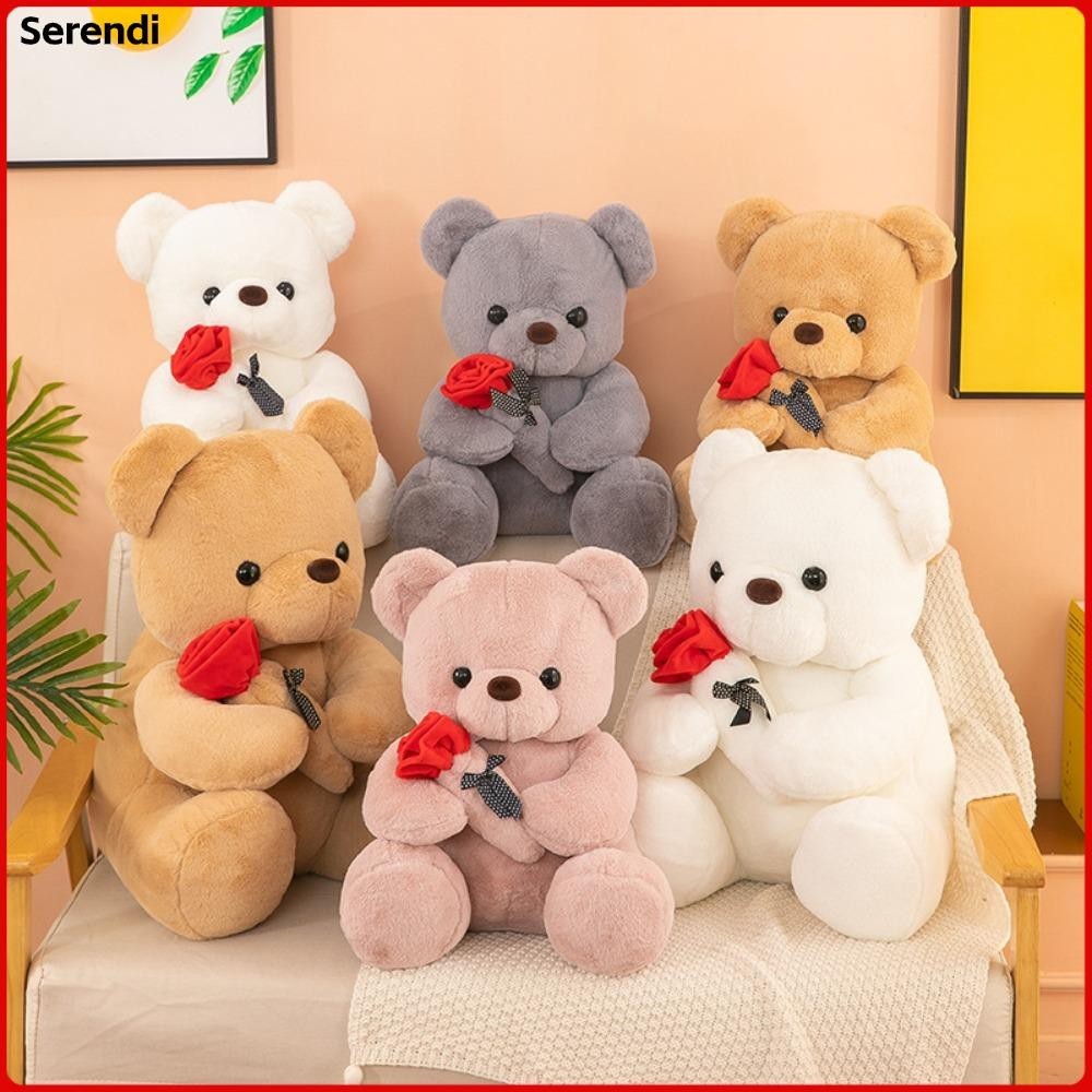 SERENDI Teddy Bear Doll, Large 25/35/45CM Rose Bear Plush Toy, Romantic ...