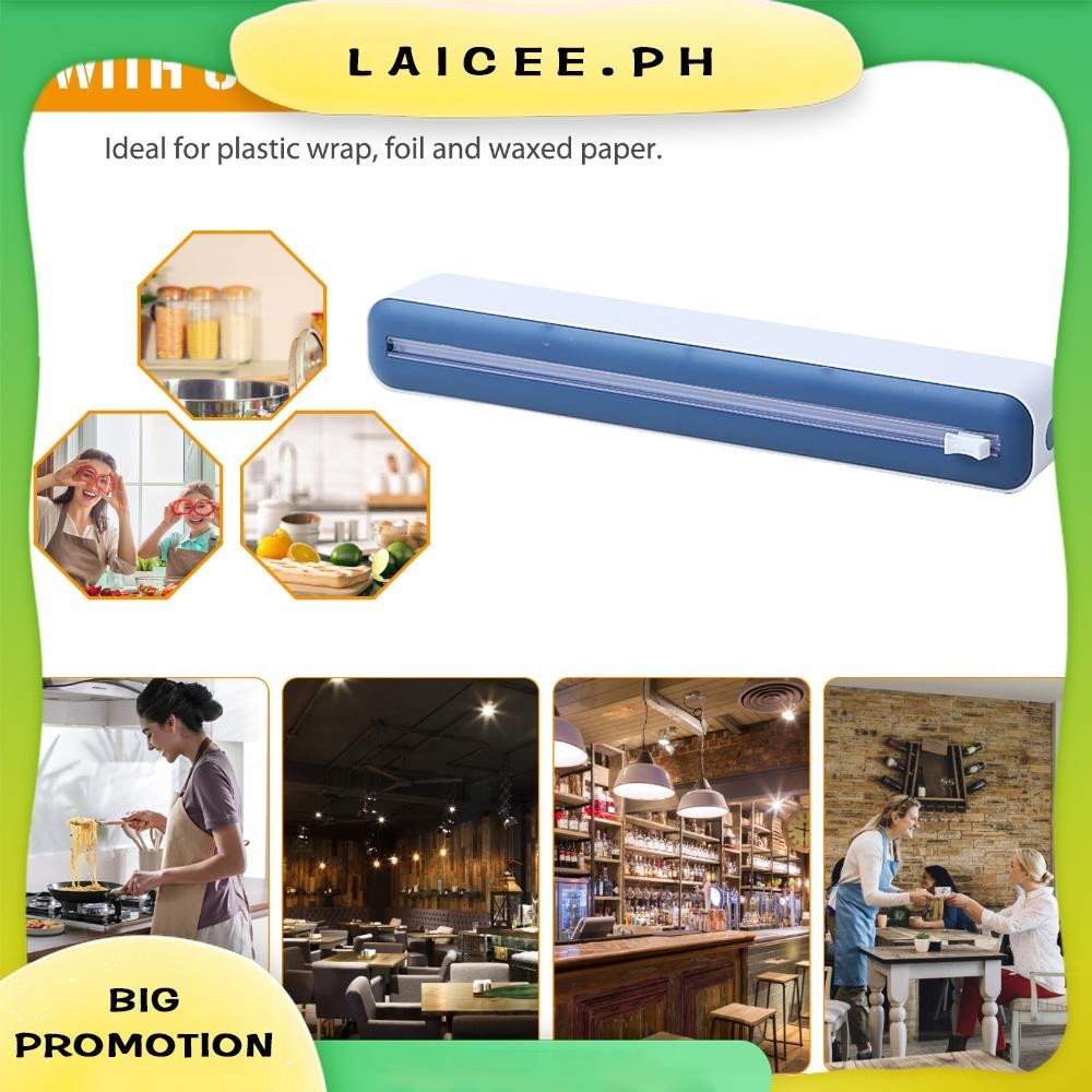 [Laicee.ph] Plastic Wrap Dispenser with Slide Cutter Saran Wrap