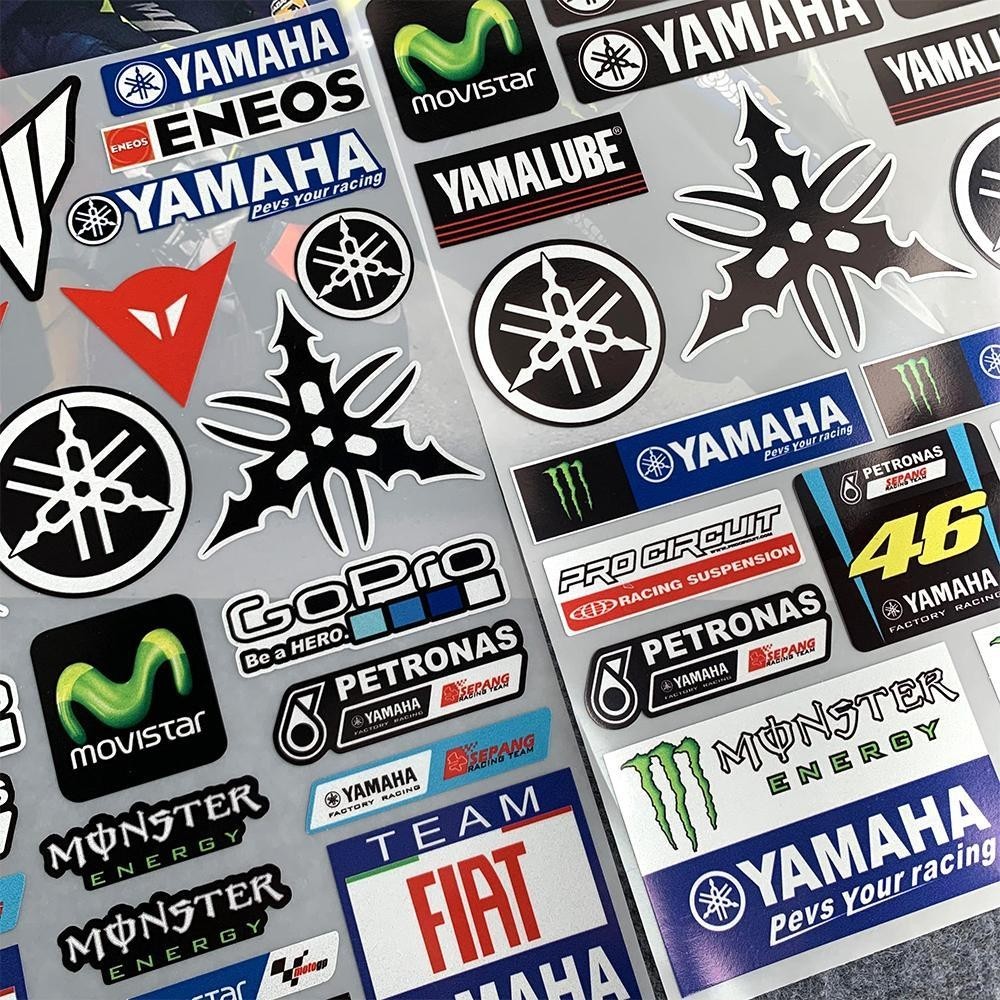 Yamaha Logo Stickers Motorcycle Helmet Stickers Body Scratches Masking ...