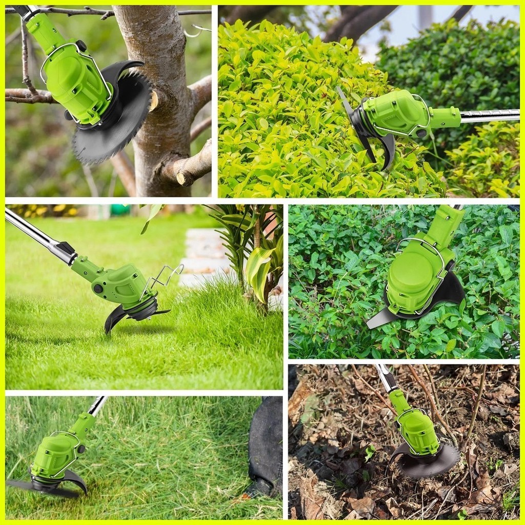 ஐ ∇ Lawn Mower Electric Grass Trimmer Cutter With Rechargeable Lithium