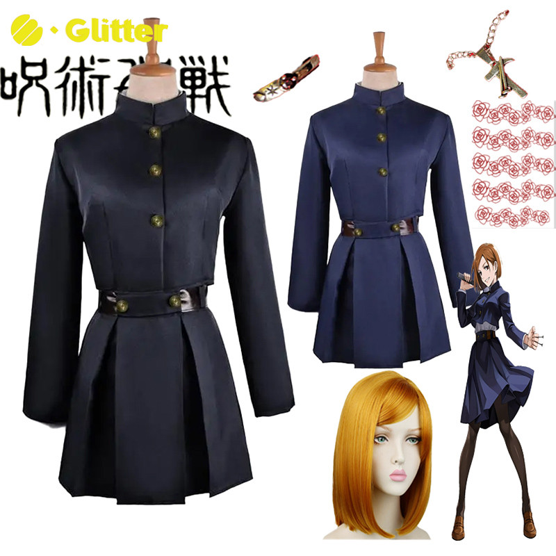 Anime Jujutsu Kaisen Cosplay Costume Kugisaki Nobara Dress For Adult 