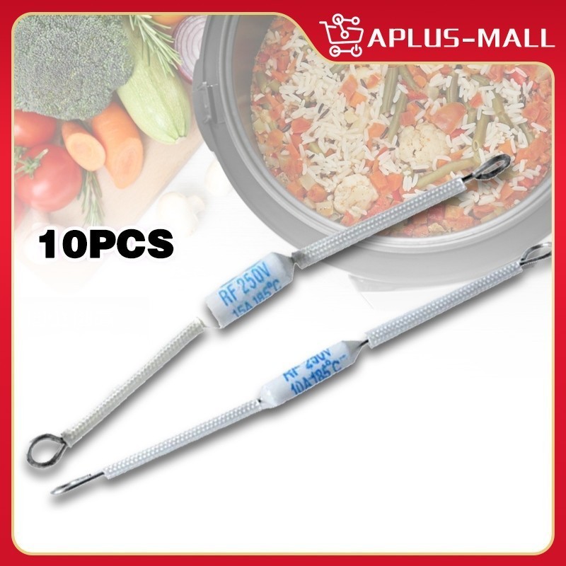10pcs RF Thermal Fuse Ceramic Temperature Fuse 250V 10A 15A 20A For ...