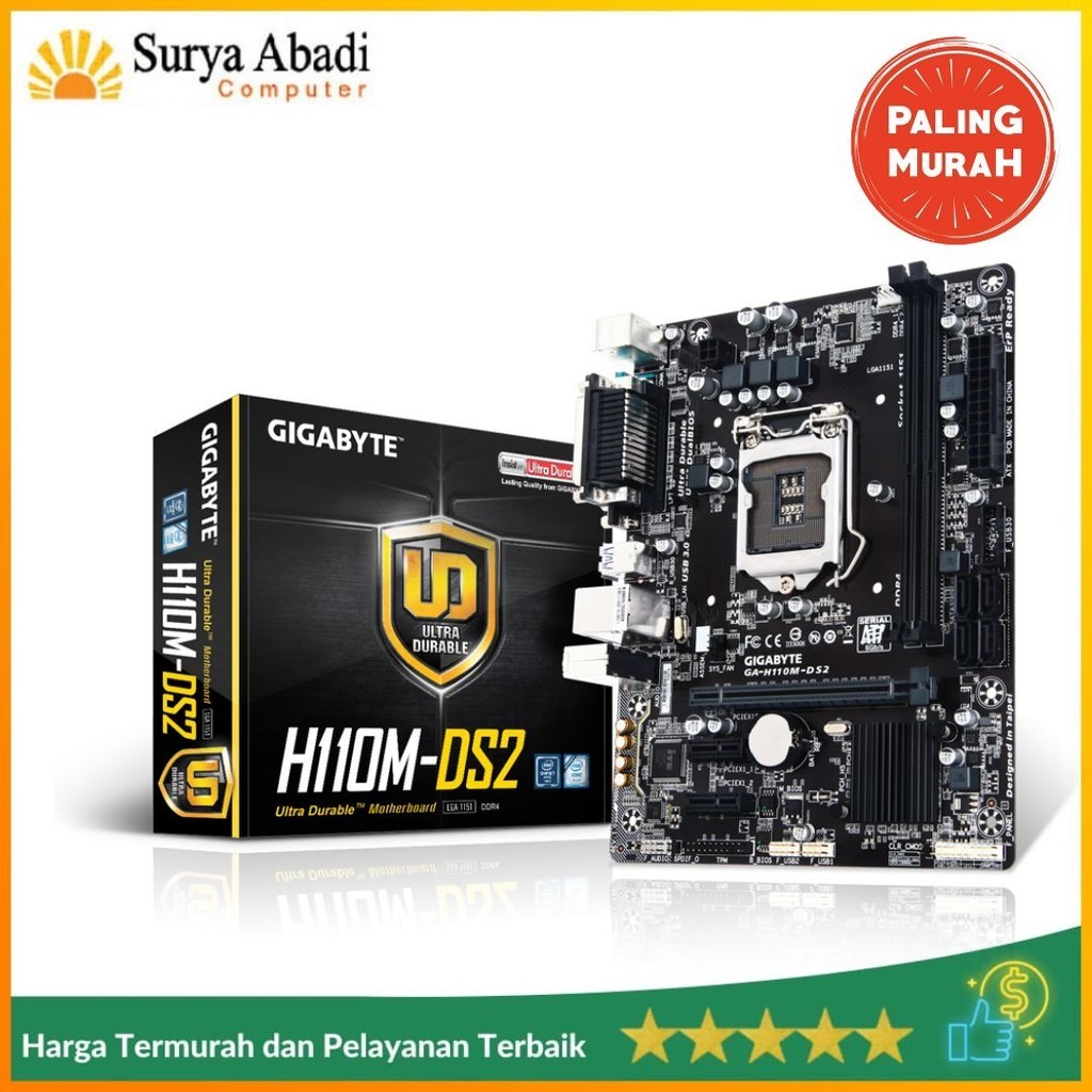 Gigabyte H110 DS2 LGA1151 Motherboard Mobo H 110 LGA 1151 DDR4
