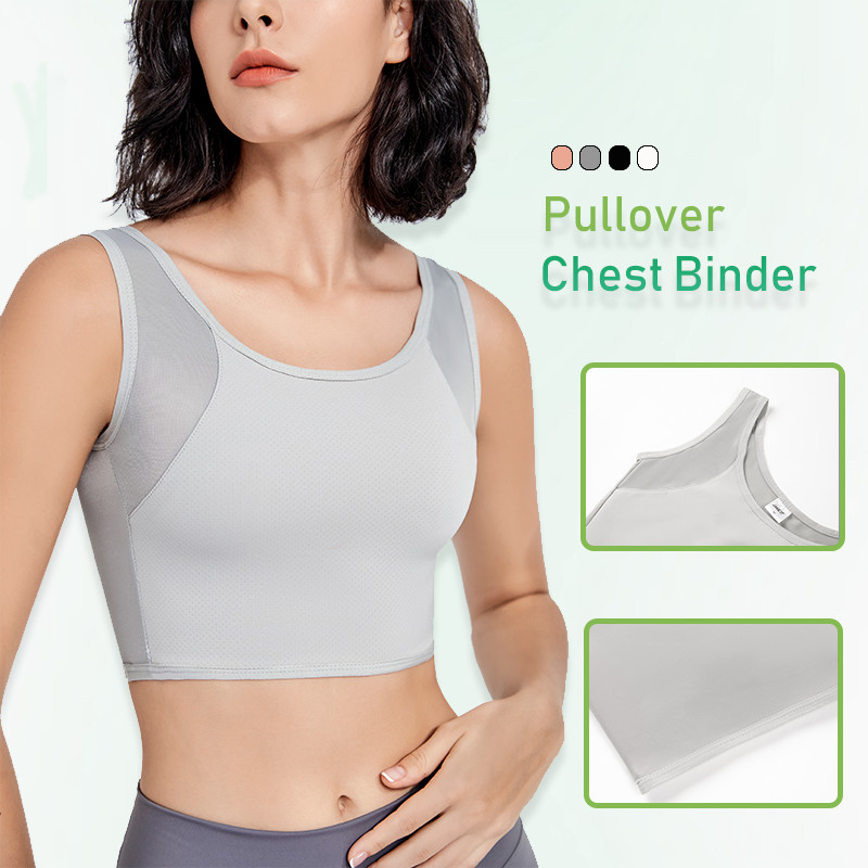 Chest Binder Plus Size Breathable Pullover Non Hook Super Flat ...