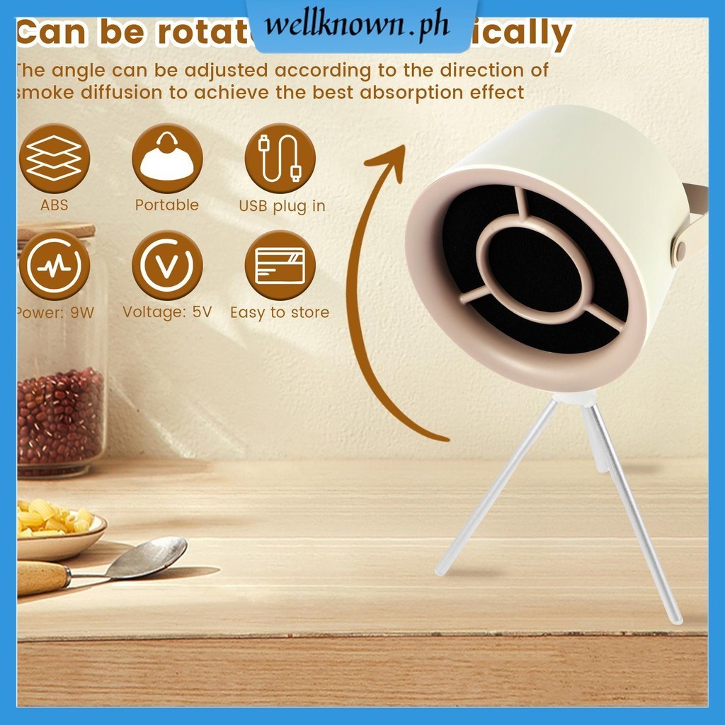 Portable Range Hood 9W Desktop Range Hood 3 Speed Adjustable Kitchen ...