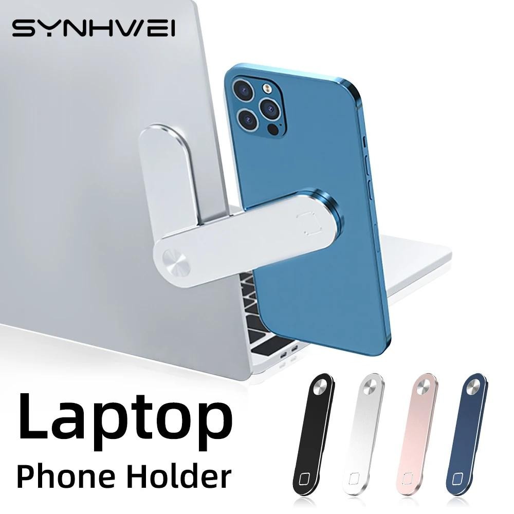Magnetic Phone Holder Aluminium Alloy Dual-Screen Laptop Screen Expand  Stand Folding Side Mount For Ipad iPhone Xiaomi Bracket