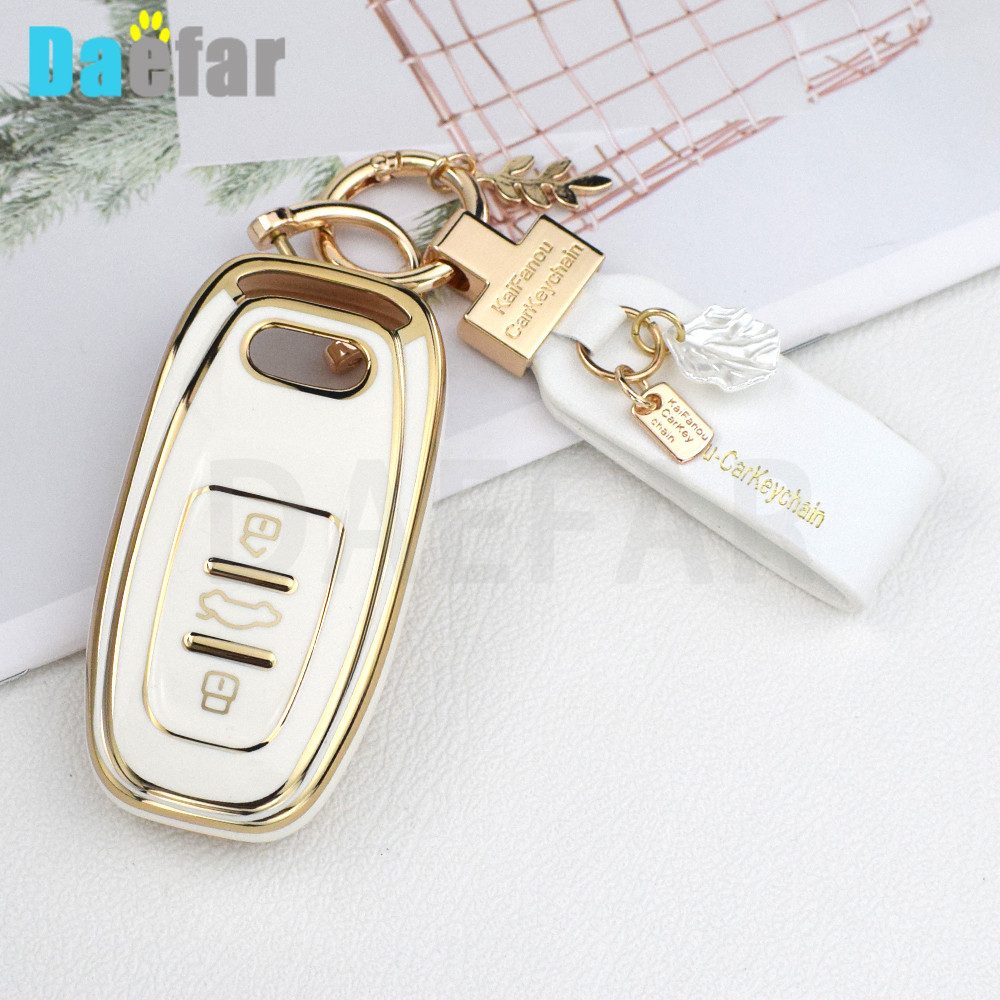 Tpu Car Key Case Cover Shell Fob For Audi A1 A3 8v A4 B8 B9 A5 A6 C7 A7