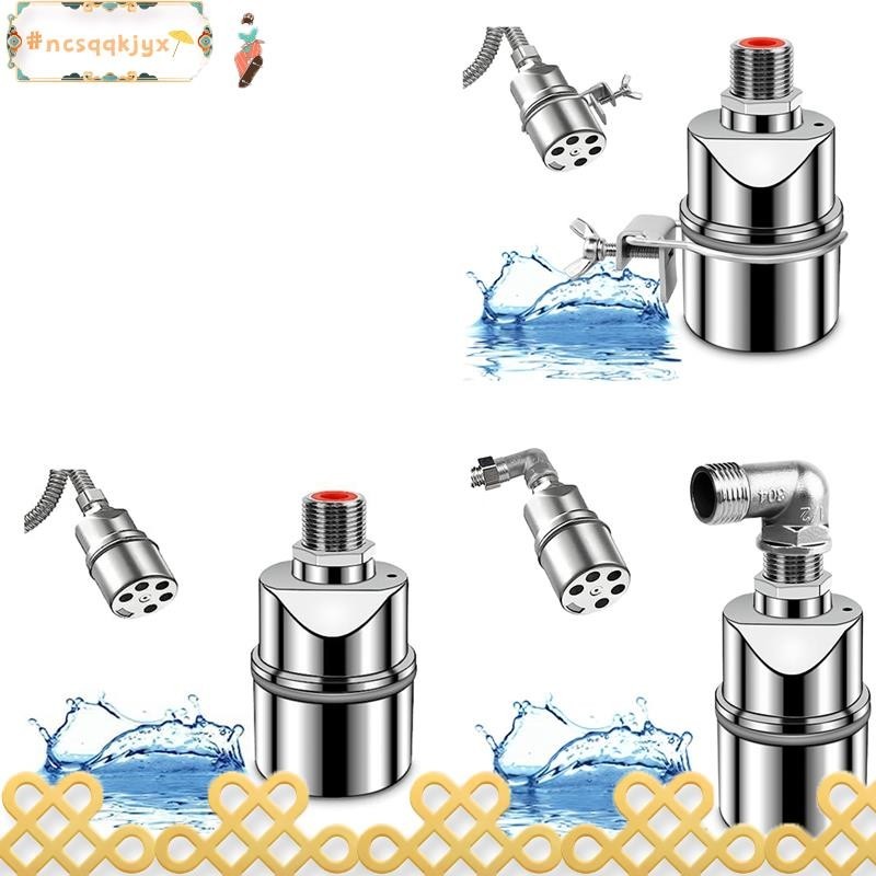 Oumefar 1/2in Float Ball Valve Tank Automatic Water Level Control Floating Ball Valve Stainless Steel Built-in Float Valve
