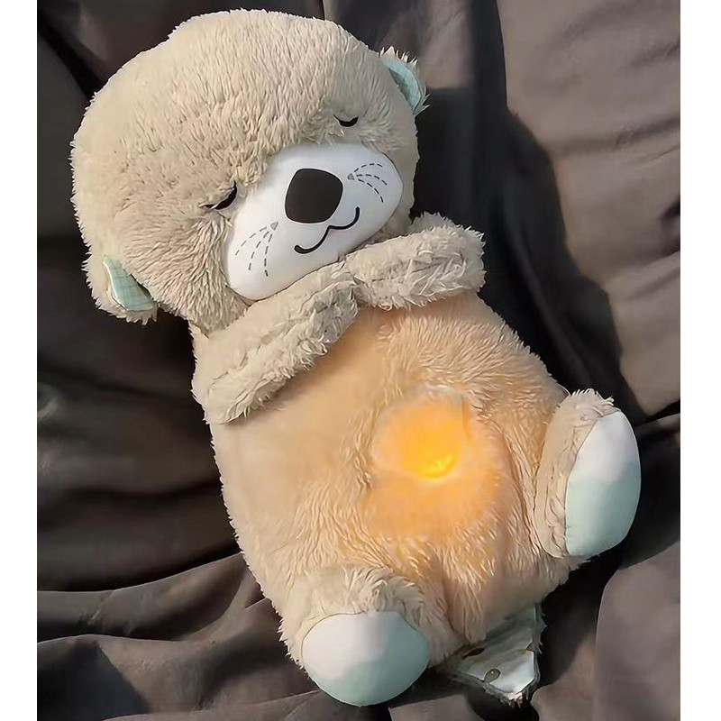 Breathing Bear Plush Toy with Soft Music for Infant Sleep - Adorable ...