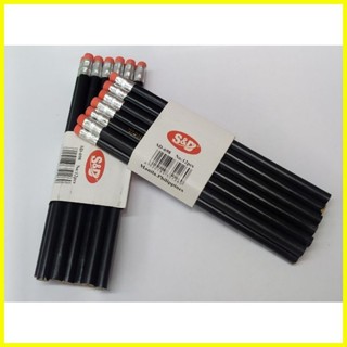 【hot sale】 12pcs Jumbo black pencils with eraser | Shopee Philippines