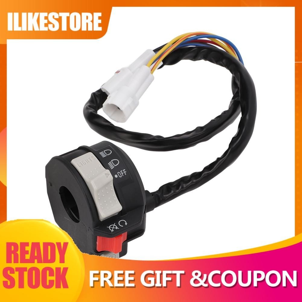 Ilike Left Handlebar Control Switch Reliable Performance Waterproof 1S3 ...