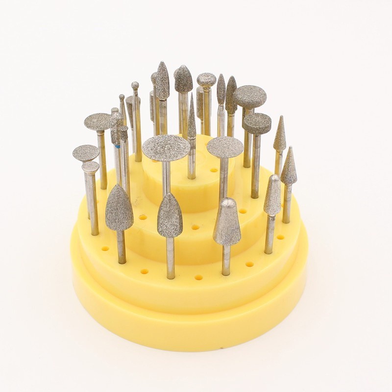 Dental Tungsten Steel Grinding Head Polishing Kit for LowSpeed