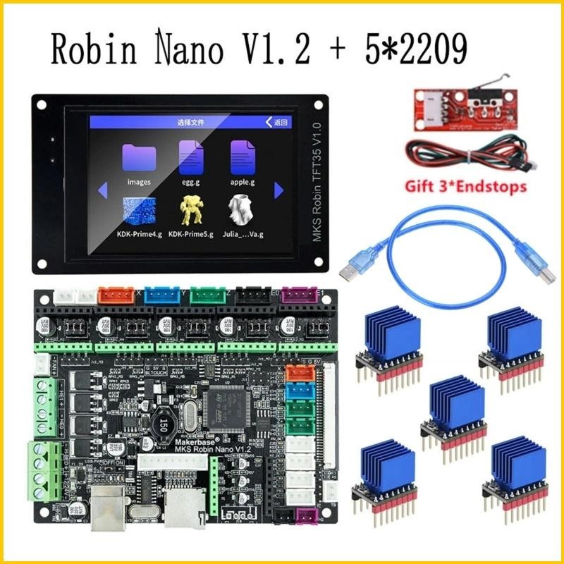 Utak Makerbase MKS Robin NanoV1 2 32Bit Control Board WIFI 3D Printer ...