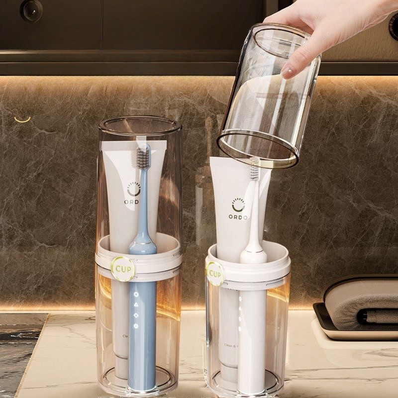 Toothbrush Toothpaste Storage Box Toothbrush Cup Portable Travel ...