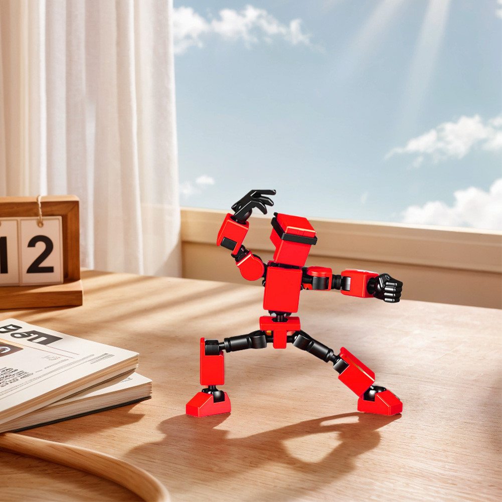 13 Robot Action Figure Mini Full Body Mechanical Movable Toy Action ...