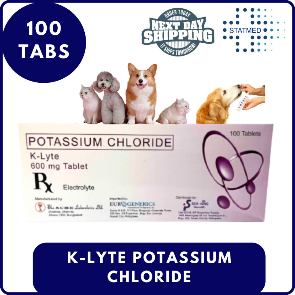 Klyte Kaliusaphride Potassium Chloride 600mg Tablet l 100 Tabs l Exp